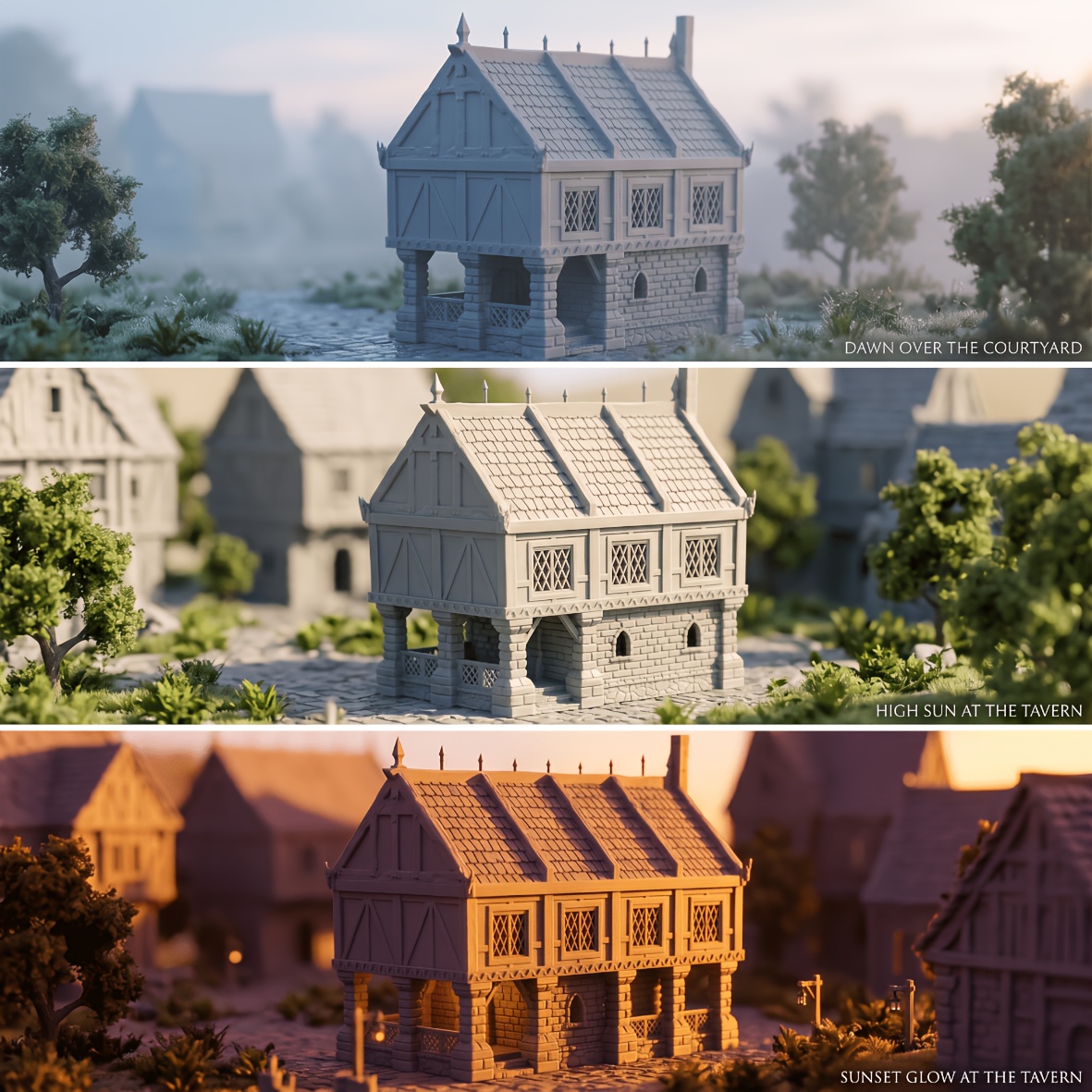 Timberhold Cottage Miniature for Tabletop Games